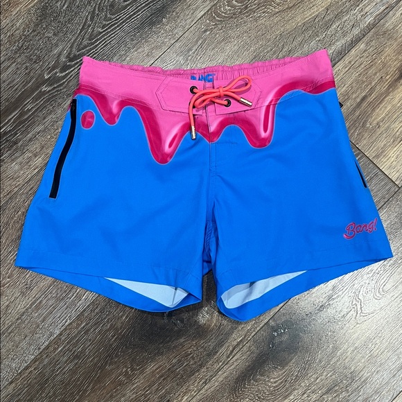 BANG! Miami “You Melt Me” Flex Beach Shorts Resort Swim Trunks - Picture 6 of 7